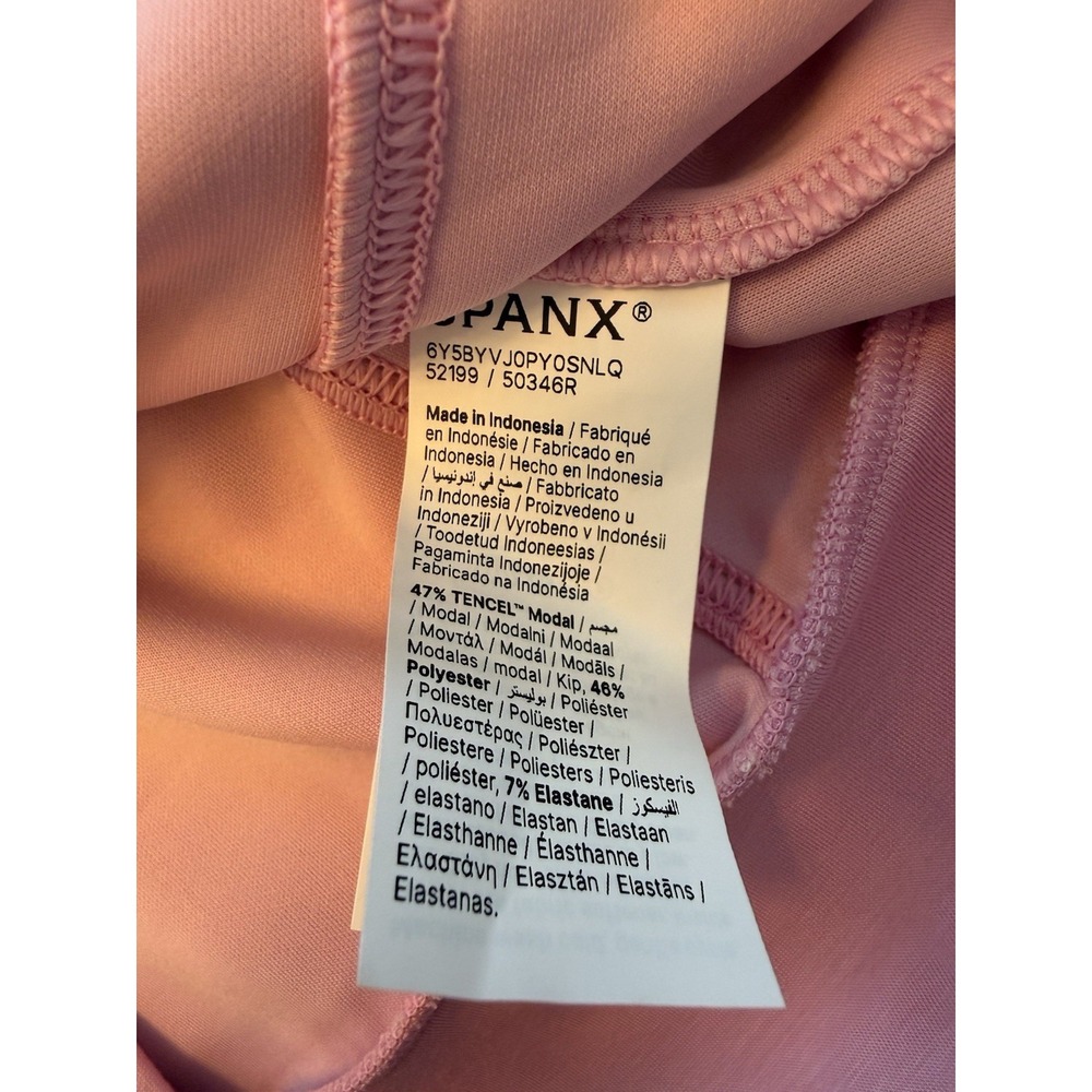 Spanx Air Essentials Half Zip Pullover Size Small Petite Pink Ultra Soft NWOT - Picture 9 of 11